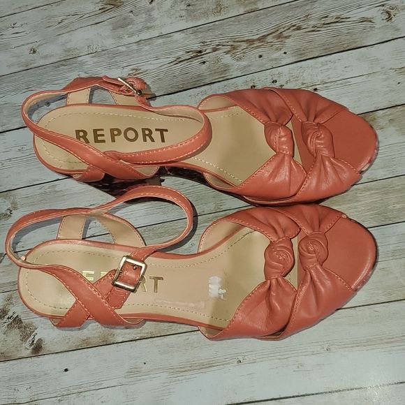 REPORT RAY FLORAL PLATFORM SANDALS 9 - RETRO BOHO HIPPIE STYLE SHOES MANSON GIRL - Picture 7 of 10